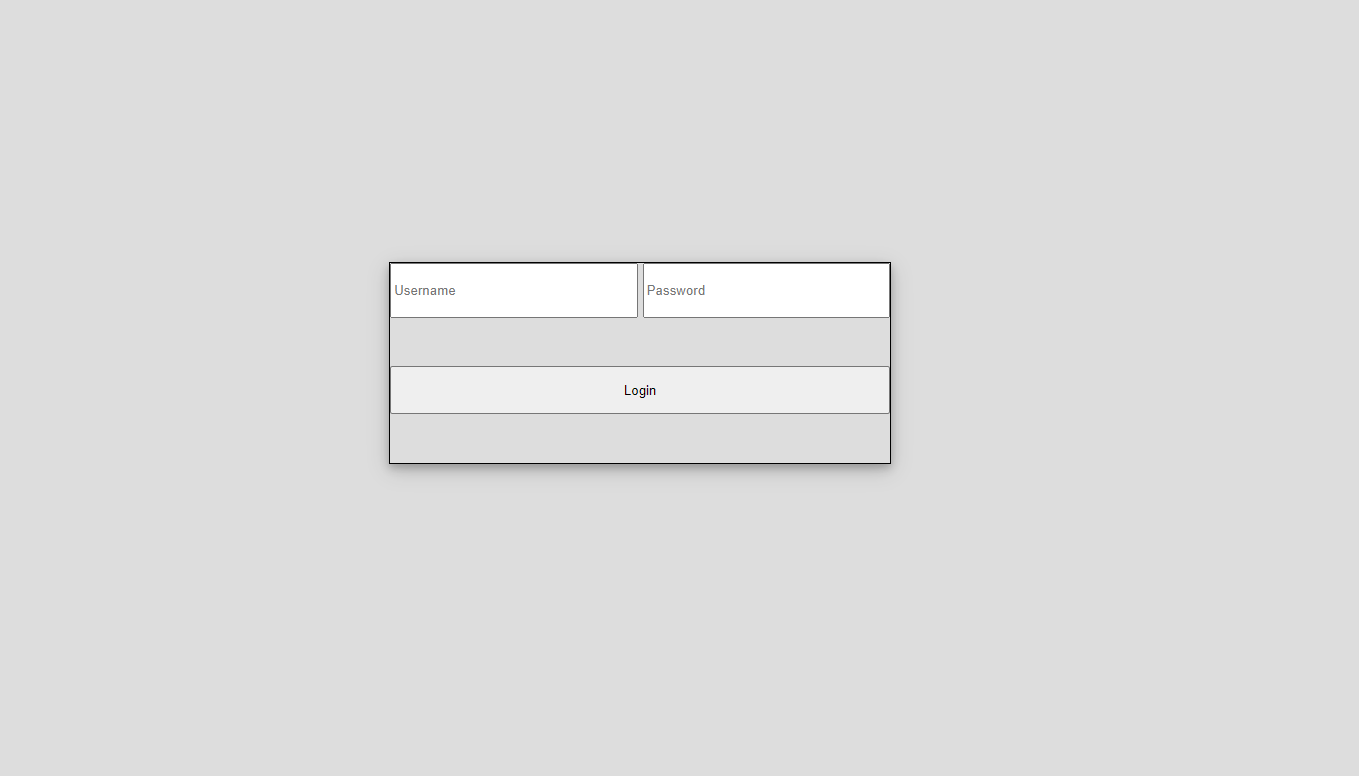 Login Screen